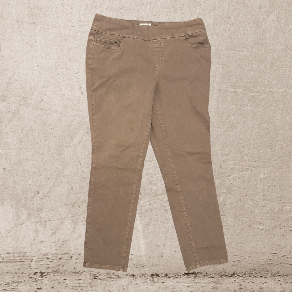 Tru Luxe Jeans Brown Straight Leg Jeans